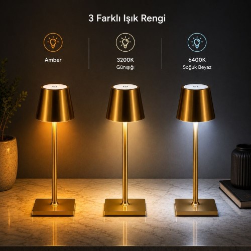 Cata CT-8437 İstanbul Şarjlı Masa Lambası