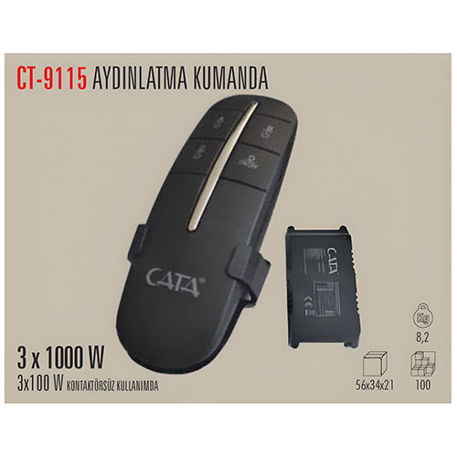 Cata Ct-9115 3 Lü Aydınlatma Kumandası