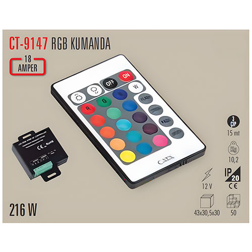 Cata Ct-9147 RGB Kumanda Modül 18A