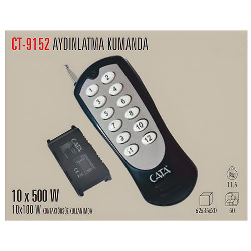 Cata Ct-9152 10 lu Aydınlatma Kumandası