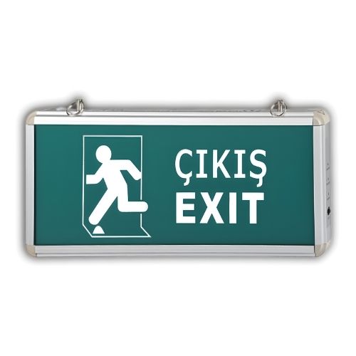CATA - Cata Ct-9166 Exit Şarjlı Ledli Acil Çıkış Armatürü Yazılı (Sağ-Sol) Yan Ok