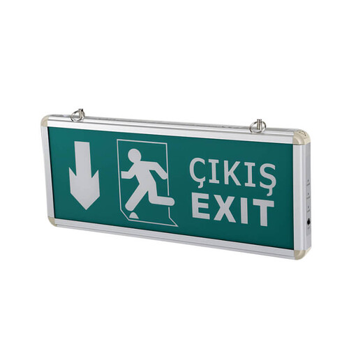 CATA - Cata Ct-9167 Exit Şarjlı Ledli Acil Çıkış Armatürü Aşağı Ok