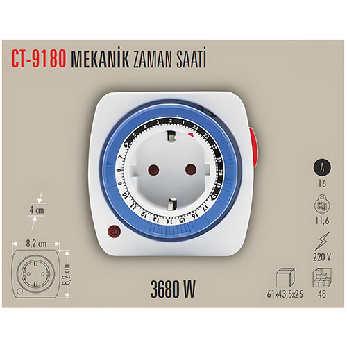 Cata Ct-9180 Mekanik Zaman Saati 