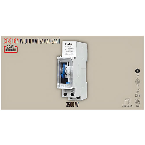 Cata Ct-9184 W Otomat Tipi Analog Zaman Saati