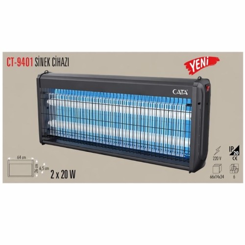 Cata Ct-9401 2*20 Balastlı Sinek Armatürü