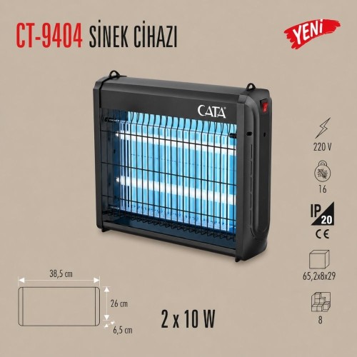 Cata Ct-9404 2*10 Balastlı Sinek Armatürü