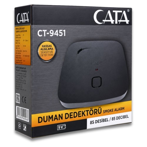 Cata Ct-9451 Duman Dedektörü ( Pil Dahil Değildir.)