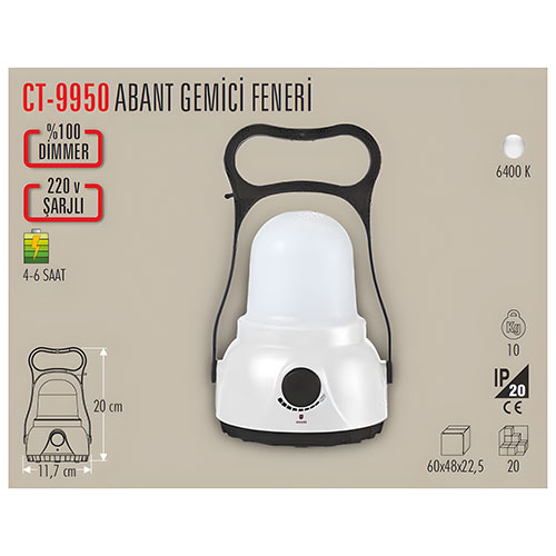 Cata CT-9950 Abant Gemici El Feneri Şarjlı