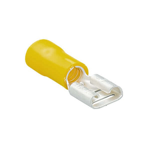 ZEYBEK - Zeybek 0,8x6,35 mm Dişi Faston Tipi İzoleli Kablo Ucu