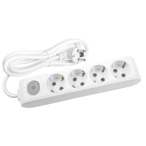 VIKO - Viko Multilet Dörtlü Anahtarlı Topraklı Çocuk Korumalı Grup Priz 2 Mt Uzatma Kablosu