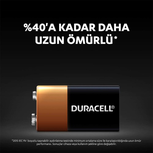 Duracell 9V Pil (1 adet)