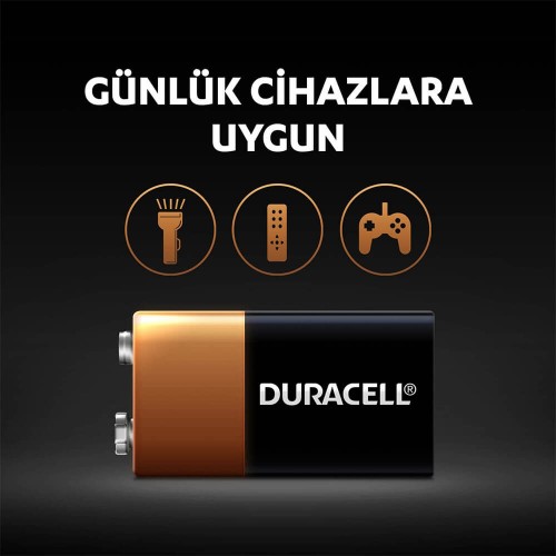 Duracell 9V Pil (1 adet)