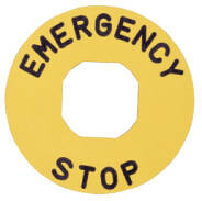 EMAS - Emas Etiket Plastik Q60Mm Acil Stop