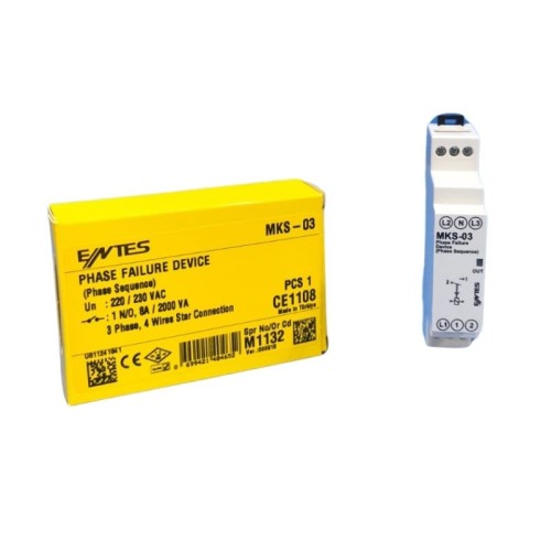 Entes MKS-03 Faz Sıralı Motor Koruma Rölesi