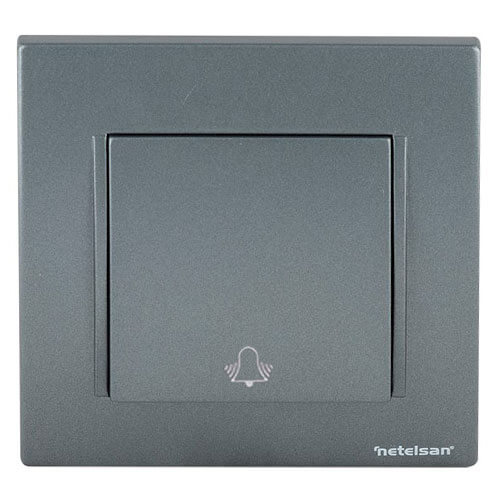 NETELSAN - Netelsan Füme - Zil Butonu (Çerçevesiz)