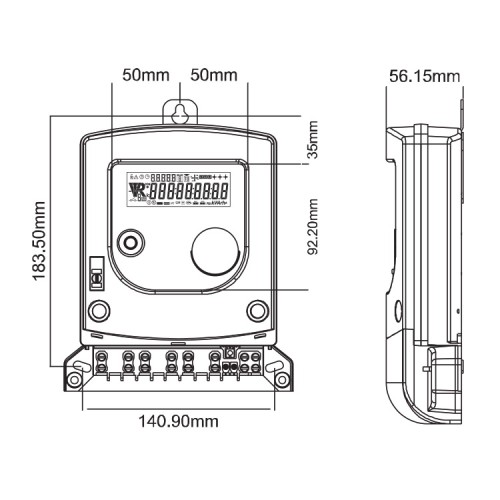 Luna Haberleşmeli Trifaze Sayaç (Uzaktan Okuma RS485)