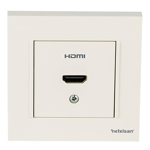 NETELSAN - Netelsan Byobu Beyaz HDMI Data Prizi (1 X HDMI)