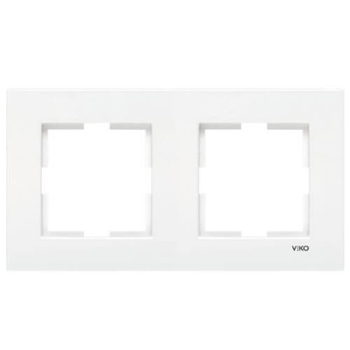VIKO - Viko Karre İkili Çerçeve Beyaz