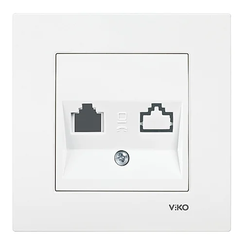VIKO - Viko Karre İkili Data Prizi (Jaksiz) - Çerçevesiz