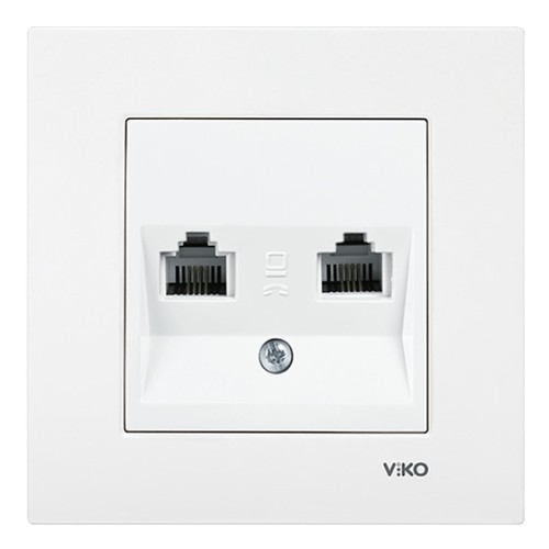 VIKO - Viko Karre İkili Nümeris Telefon Prizi - Çerçevesiz