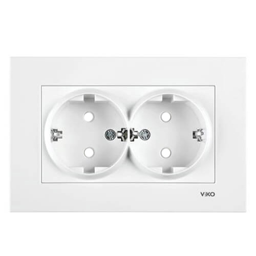 VIKO - Viko Karre İkili Topraklı Priz - Çerçevesiz