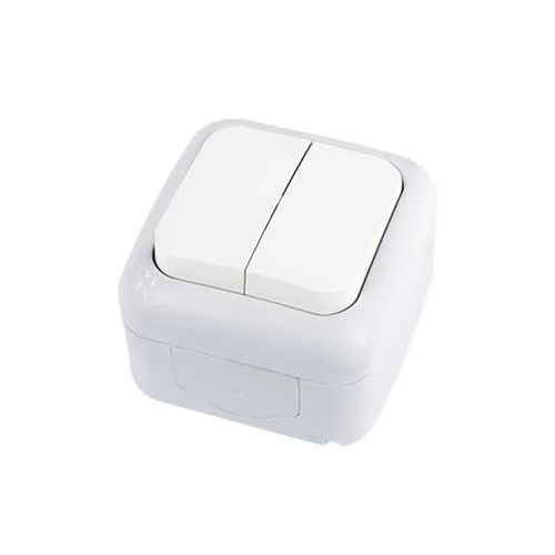 VIKO - Viko Palmiye Sıva Üstü Komütatör Beyaz