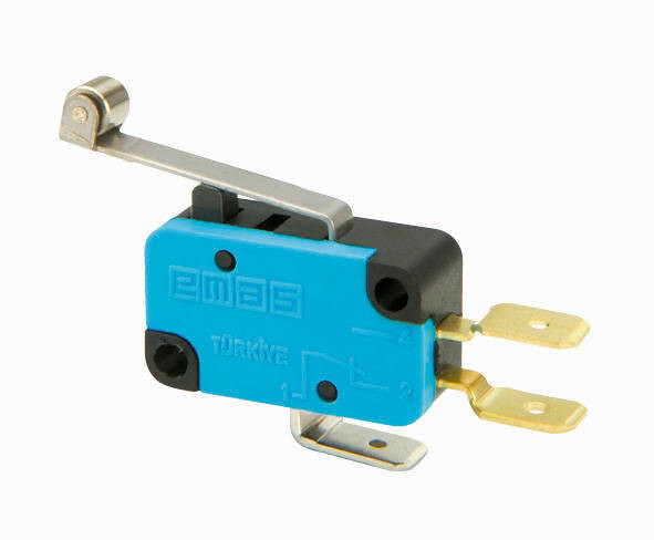 EMAS - Emas Uzun Kollu Metal Makaralı 1 CO Mikro Switch