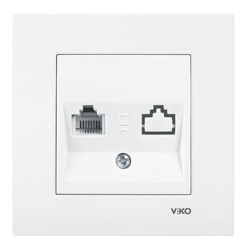 VIKO - Viko Karre Nümeris Telefon Prizi - Çerçevesiz