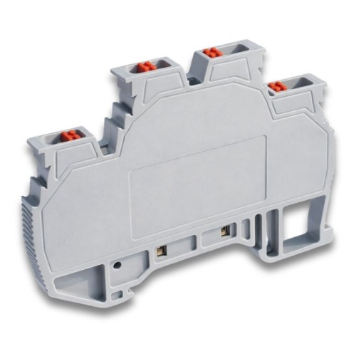 ONKA - Onka OPK 2,5mm² Yay Bağlantılı İki Katlı Monoblok Ray Klemens / Gri