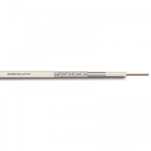 REÇBER - Reçber Mini U/4 PHY-PVC (100) Koaksiyel Uydu Kablosu 307051 (1 metre)