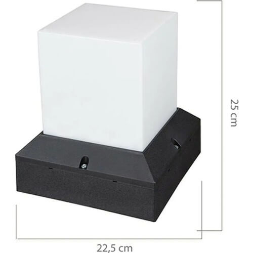 ZERPA - Zerpa Sade Küp Armatür Set Üstü Siyah