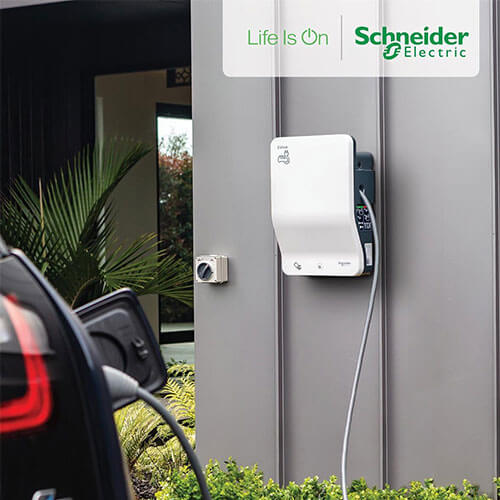 Schneider EVH2S22P0CK Evlink Wallbox 22kW T2 Bağlantılı Kablolu Araç Şarj İstasyonu