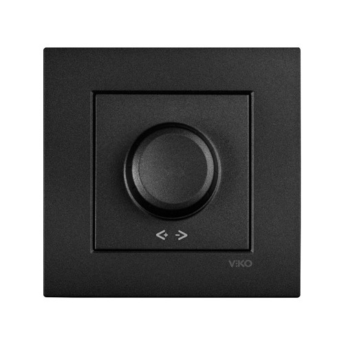 VIKO - Viko Novella Siyah Dimmer 40-600w - Çerçevesiz