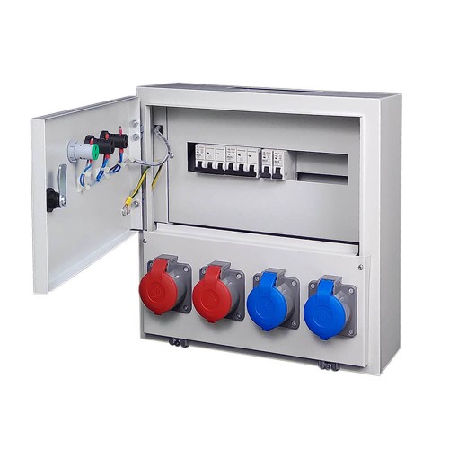 Zeybek Sıva Üstü 40*40 Priz Dağıtım Panosu / Montajlı (Flash Malzemeli)