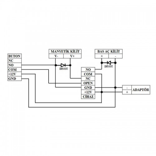 Tecimm Tec K180 Manyetik Kilit 180 Kg