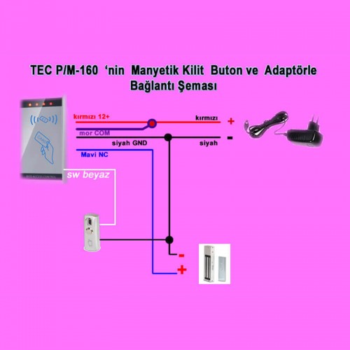 Tecimm Tec K280M Manyetik Kilit 280 Kg