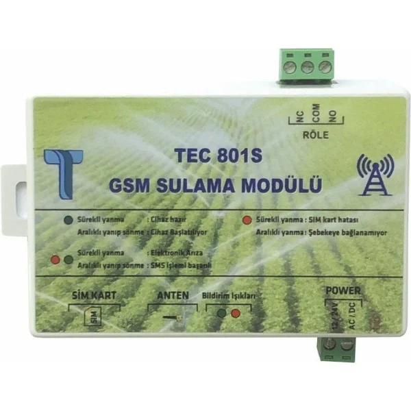 TECIMM - Tecimm TEC-801-S GSM Sulama Modülü Tek Röleli