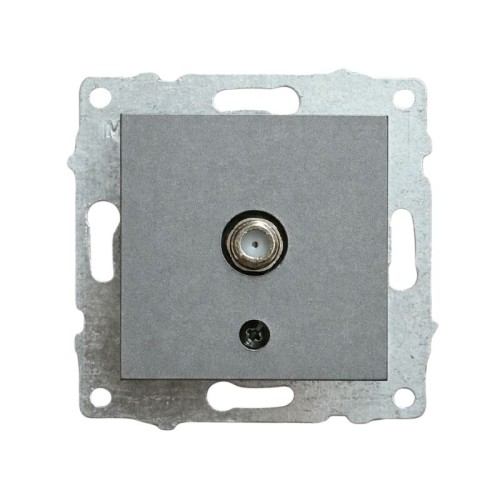 OVIVO - Ovivo Füme Tekli F Konnektörlü Uydu Prizi Sonlu