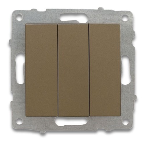 OVIVO - Ovivo Antrasit Üçlü Anahtar