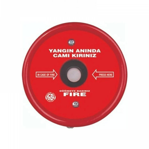 ÇEBİ - Çebi Sıva Üstü Yangın İhbar Butonu - Yuvarlak