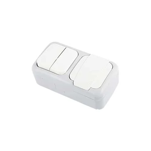 VIKO - Viko Palmiye Yatay İkili Komütatör + Topraklı Priz