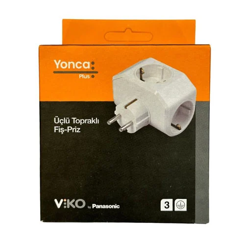 Viko Yonca Plus Üçlü Topraklı Fiş - Priz